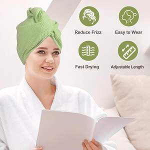 Gorro de Ducha Absorbente para Secar el Cabello, Gorro de Baño de Microfibra, Toalla para Secar el Cabello, para <span class=keywords><strong>Mujer</strong></span> - Product Image 2