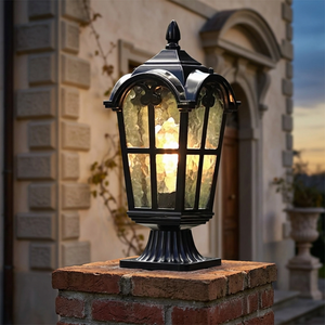 Lampe à pilier LED de style romain en aluminium IP65 pour l'éclairage paysager extérieur - Product Image 3