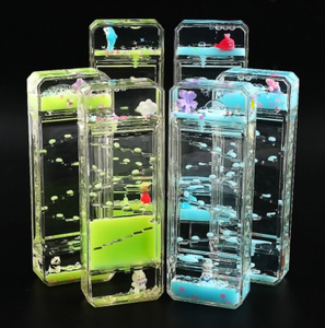 Nouveau liquide minuterie sensorielle Fidget jouets liquide mouvement barboteur ZIG ZAG minuterie d'huile gouttes d'huile <span class=keywords><strong>sablier</strong></span> - Product Image 6