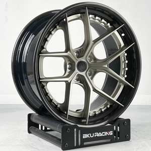 Bku Roues en fibre de carbone forgées E88 pour <span class=keywords><strong>Ferrari</strong></span> 488 458 SF90 296 812 F8 FF Gt4c <span class=keywords><strong>F12</strong></span> 19 20 21 pouces Roues en alliage classique 2 pièces - Product Image 5