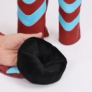 Housse de tête de club de golf personnalisée pour fairway et hybride, accessoire de golf avec logo brodé, <span class=keywords><strong>ensemble</strong></span> de housses de tête de golf OEM avec étiquette numérotée - Product Image 4