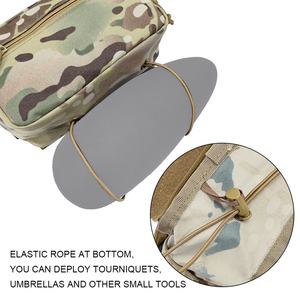 กระเป๋าคาดอกแบบใช้ซ้ำได้ ทำจากไนลอน 1000D ความหนาแน่นสูง ป้องกันการฉีกขาด สำหรับเสื้อกั๊กยุทธวิธี พร้อมช่องใส่ของแบบปลอดภัย มีแถบตีนตุ๊กแก เหมาะสำหรับการล่าสัตว์ - Product Image 5