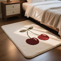 Tapis de chambre ultra doux en fausse fourrure à poils longs, confortables, pour chevet ou comme tapis de sol