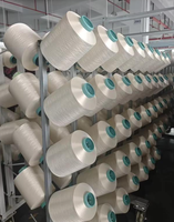Dope Dyed Polyester Yarn 150D FDY 350TPM Twisted Polyester Yarn