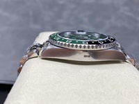 Montre pour homme de luxe ARF factory GMT DD3285 40 mm, mouvement mécanique haut de gamme, acier inoxydable, cristal noir vert, 12,5 mm