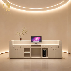 Mesa y sillas de oficina Mostrador de recepción pequeño Escritorio de recepción de salón Moden - Product Image 3