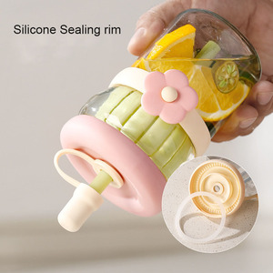 Vaso Transparente Portátil de 500 ml para Bebidas, Resistente al Calor, Reutilizable, con Infusor para Té/Jugo/Café - Product Image 3