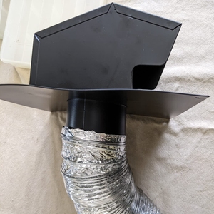 ฝาครอบช่องระบายอากาศโลหะแบบกำหนดเอง พร้อมตะแกรงและตัวหน่วงลม ทำจากเหล็กสีดำ สำหรับระบบระบายอากาศภายนอกอาคาร - Product Image 5