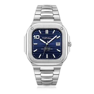 Venta al por mayor de lujo de la mejor marca logotipo personalizado Relojes Hombre Montre Homme de acero inoxidable para hombre relojes mecánicos automáticos para hombres