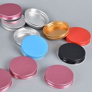 120Ml Silver Metal Aluminum Round Jar Push Lid Frosted Glass <strong>With</strong> for Skin Care <strong>Cap</strong> Reed <strong>Diffuser</strong> <strong>Screw</strong> 63Mm Child Resistant