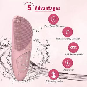 Skin Care <strong>Tools</strong> <strong>Facial</strong> 3Waterproof Electric Sonic <strong>Facial</strong> <strong>Exfoliating</strong> Cleanser Silicone <strong>Facial</strong> Cleansing Brush With Eye Massager - Product Image 6