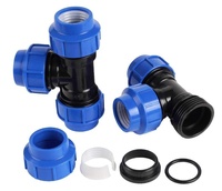 Raccord de tuyauterie 20mm - 63mm, manchon coudé femelle, raccords à compression pour systèmes d'irrigation