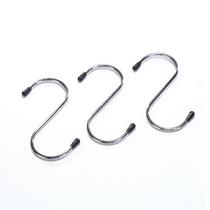 Stainless steel <b>S</b>-<b>hook</b>, <b>S</b>-shaped <b>hook</b>, iron <b>hook</b>, <b>S</b>-<b>hook</b>, kitchen door <b>hook</b>, traceless <b>hook</b>, multi-functional <b>S</b>-<b>hook</b>, 4-pack - Product Image 5