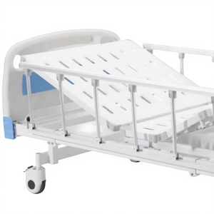 Lit médical multifonctionnel blanc pour adultes et personnes âgées avec mécanisme à double manivelle - Product Image 4