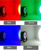 Lumière DJ professionnelle en aluminium plat Par Can DJ Scène 18*10w 18x10 18x10w Rgb 4in1 Slim Led Par