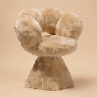 Tabouret de maquillage contemporain de luxe léger haut de gamme pour coiffeuse, salon, chambre et chaise de salon de manucure
