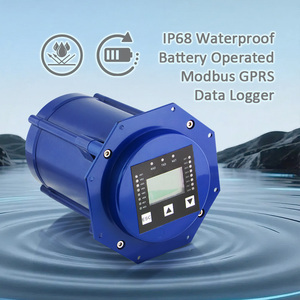 Système d'acquisition de données avec enregistreur de données de débitmètre Modbus étanche, alerte météo SMS GSM GPRS pour la surveillance extérieure sur site - Product Image 1