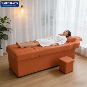 Wally Beauty Lit de lavage électrique japonais pour spa capillaire, mobilier de salon, lit de massage et spa avec bassin de pédicure, fauteuil de lavage - Product Image 3