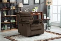 Canapé de cinéma inclinable moderne pour home cinéma avec revêtement en tissu, fonctions de massage et d'éclairage LED extensibles