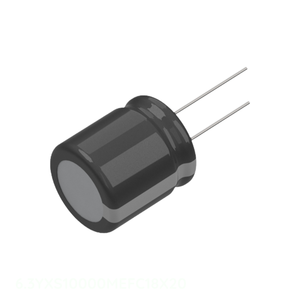 Condensateur radial en aluminium 10000uF 20% 6.3V, canal fabricant, 6.3YXS10000MEFC18X20, à traversage de circuit - Product Image 1