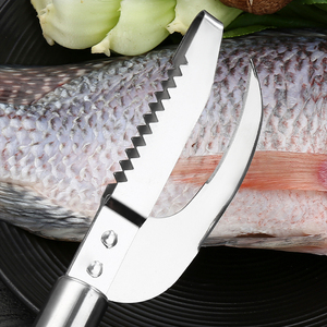 Coltello per pesce aperto in acciaio inossidabile utensili per pesci domestici che raschiano la <span class=keywords><strong>cucina</strong></span> per pialla a squame di pesce oltre a scavare un coltello sporco - Product Image 4
