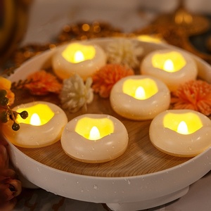 Flameless <span class=keywords><strong>LED</strong></span>キャンドルロマンチックな夜の光ティーライトフローティング水プール装飾結婚式 & パーティー用 - Product Image 5