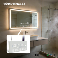 Interrupteur intelligent à capteur tactile à six boutons XSL pour DC 5A 12V 60W avec affichage numérique de l'heure et de la température, indice de protection IP21, certifié CE