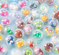Cápsulas de Plástico PET Totalmente Transparentes de 28 mm para Máquinas Expendedoras, 100 Unidades, Juguetes Kawaii Educativos para Máquinas Expendedoras