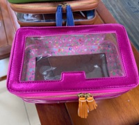 Sac de rangement de luxe moderne pour Mahjong et Poker, écologique, imperméable, pliable, transparent en PVC, style américain, pour divertissement