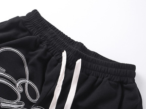 Ensemble T-shirts et Shorts 100% Coton de Qualité Supérieure pour Hommes, avec Impression de Lettres Personnalisée, Style Streetwear Tendance, Collection Mixed Emotion - Product Image 6