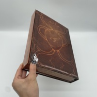 Boîte de livre couleur avec logo imprimé, boîte cadeau magnétique personnalisée rectangle rigide, emballage de boîte de bande dessinée en papier imprimé