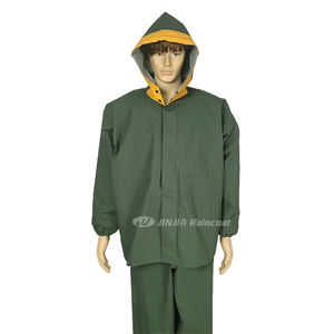 Manteau <span class=keywords><strong>de</strong></span> pluie <span class=keywords><strong>de</strong></span> pêche commerciale personnalisé veste bretelles uniforme imperméable <span class=keywords><strong>de</strong></span> haute qualité durable en PVC pêcheur marin imperméable - Product Image 3