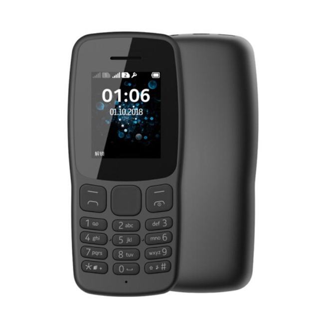 Classic Bar Dual SIM Feature Phone 500mAh Battery 1.77 Inch Screen Retro Keypad Design for Global Basic Communication