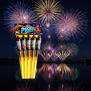Feux d'artifice en papier multicolores pour les célébrations de mariage - Coups de feu bruyants et effets scintillants, utilisation en extérieur sûre et sans danger - Product Image 3