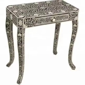 High Quality Black Bone Inlay Console <b>Table</b> Bone Inlaid Wall <b>Side</b> Storage <b>Table</b> - Product Image 6