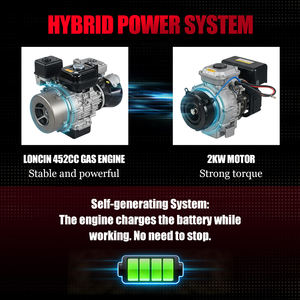 <span class=keywords><strong>Desbrozadora</strong></span> de Control Remoto VORAN de 800 mm, 54 Cuchillas, Híbrida de Gasolina, Cortadora de Cepillo RC para Eliminar Arbustos de 7 cm y Maleza Densa - Product Image 2