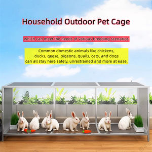 Nuova Gabbia per Uccelli Premium in Acciaio Zincato - Grande Voliera per Polli Multifunzionale a H con Blocco a Scatto Porta Laterale e Lucernario - Product Image 3