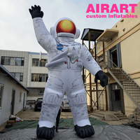 Grande décoration gonflable d'astronaute pour accessoires de scène, ballon d'astronaute imprimé DIY pour événements de festivals scientifiques