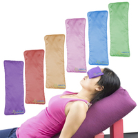 Oreiller pour les yeux en lavande lesté en gros, masque pour les yeux violet réutilisable pour le sommeil et la méditation, oreiller de yoga d'aromathérapie avec graines de lin