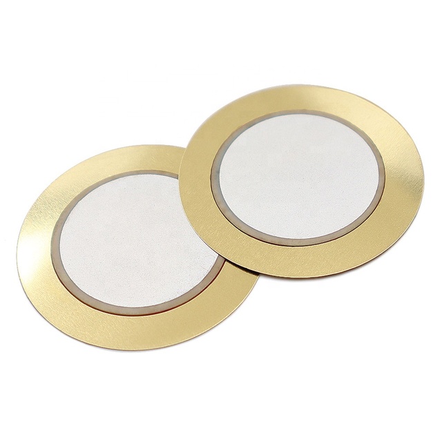 Diameter 35MM Piezo Ceramic Brass Disc Alarm Sounding Sound Piezoelectric Ceramic Plate Buzzer Acoustic Components