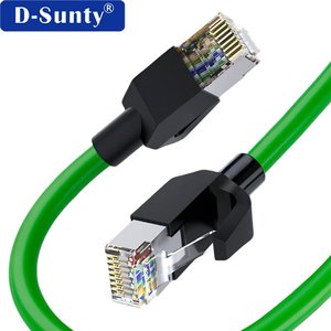สายเคเบิลเชื่อมต่ออุตสาหกรรม CAT6 SFTP หัวต่อ M12 RJ45 ตัวผู้ ตัวเมีย ชุบนิกเกิล ทองแดง กิกะบิต 1Gbps 250MHz ปรับแต่งได้ - Product Image 6