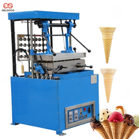Machine à cornets de glace électrique en acier inoxydable à 24 têtes, entièrement automatisée, petit modèle à prix abordable