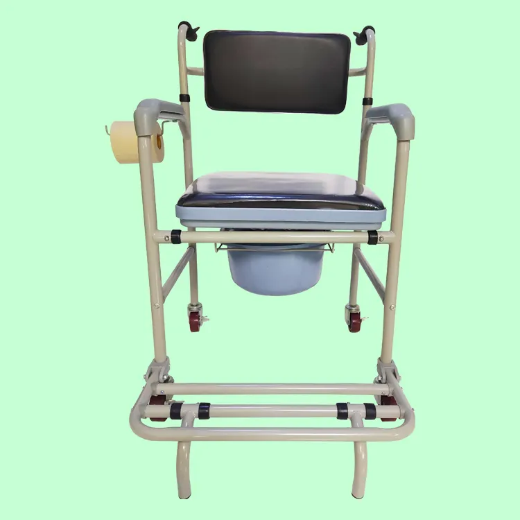 Chăm Sóc Tại Nhà Trị Liệu Phục Hồi Chức Năng Ông Già Commode Ghế Nhà Vệ Sinh Ghế Ngồi Với Bánh Xe Và Thùng Bedpan