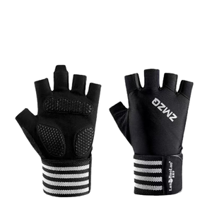 Unisex Sports Protective Neoprene Adjustable Wrist <b>Strap</b> Anti-Slip Training Weight Lifting Cycling Half Finger Gym Gloves - Product Image 1