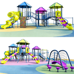 Parque de Aventuras Infantil, Tobogán al Aire Libre, Equipo de Juegos Comercial, Equipo de Entretenimiento al Aire Libre de Gran Tamaño - Product Image 1