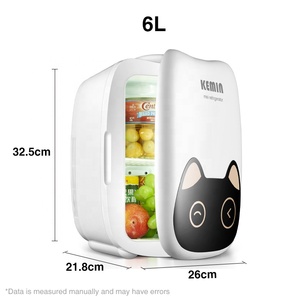 KEMIN Batterie portable pour réfrigérateur congélateur de voiture <span class=keywords><strong>avec</strong></span> machine à glaçons Mini réfrigérateurs 2 en 1 Refroidisseur Réchauffeur Réfrigérateur portable - Product Image 5