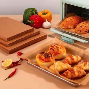 PFAS-Free Double Sided Silicon Non-Stick Baking Parchment <b>Paper</b> Sheets White Square Food <b>Wrapping</b> for Bread Other Baking <b>Paper</b> - Product Image 1