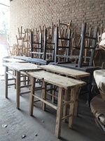 Meubles chinois antiques en bois recyclé ancienne table à thé couleur naturelle forte table basse rustique