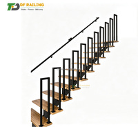 Kit de main courante en métal en forme de U DF pour escalier, garde-corps de sécurité antidérapant pour usage intérieur et extérieur