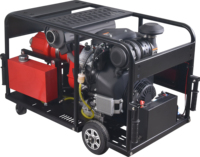 Pompe à eau haute pression compatible OEM, moteur essence 35 CV 4,5 MPa, populaire pour la lutte contre les incendies forestiers et les opérations de sauvetage complètes